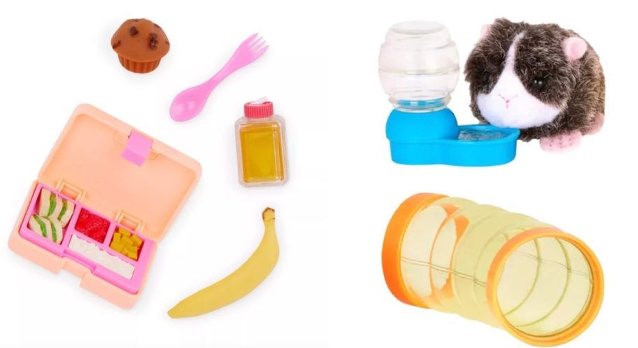 doll bento box and pet guinea pig