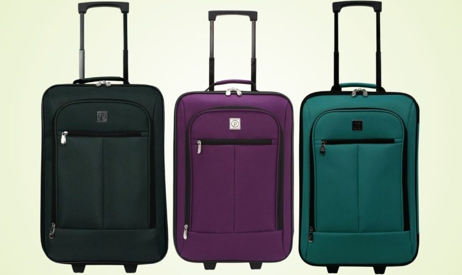 18 in carry on luggage in 3 colors