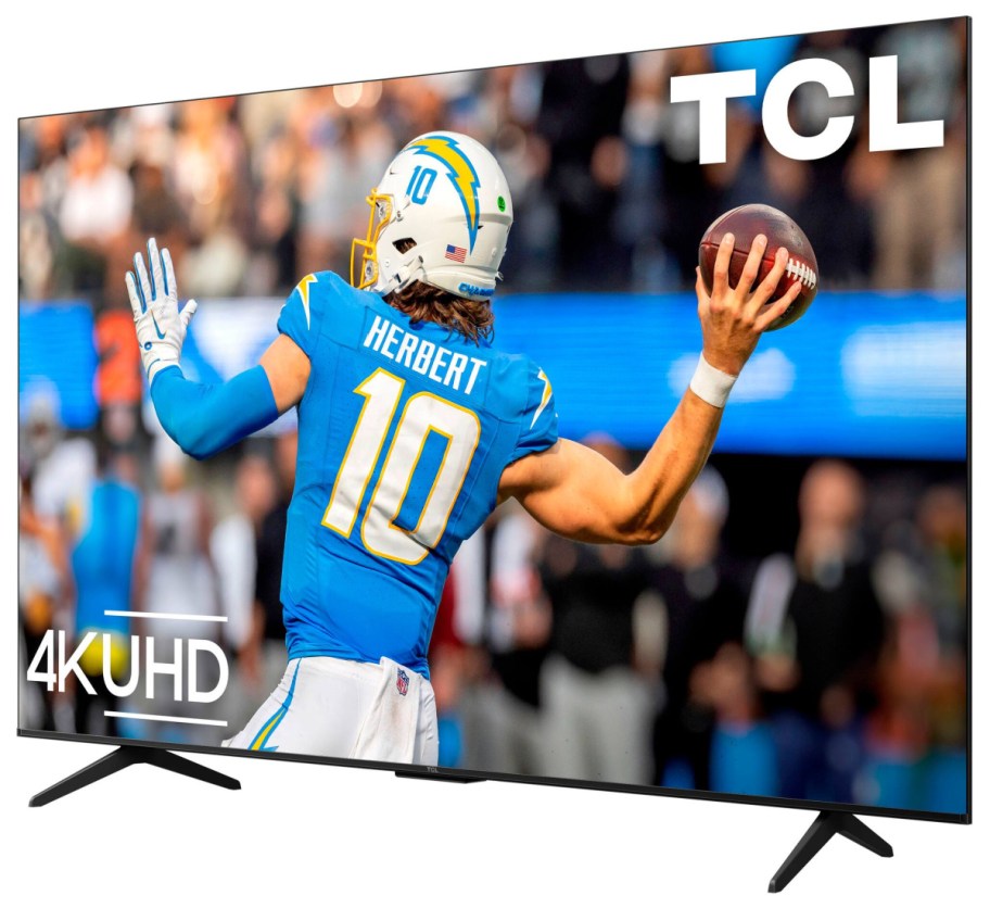 tcl 55- inch smart tv with football on it