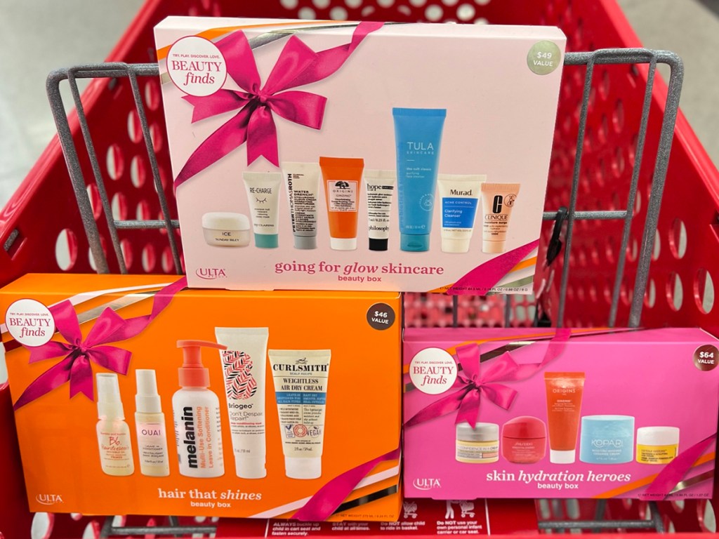 ulta beauty christmas gift sets in target shopping cart