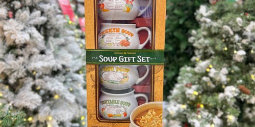 Soup Gift Set Just $19.54 on Walmart.online | Includes 4 Bowls & Chicken Noodle Soup Mix!