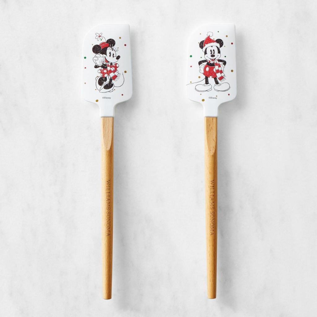 Mickey and Minnie Christmas Holiday Spatulas