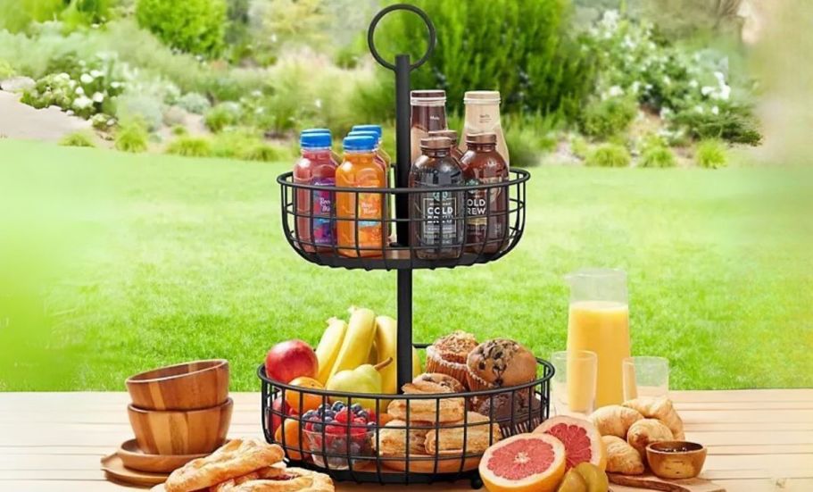 Sam’s Club 2-Tier Storage Basket Only $19.98 (Great for Snacks, Beauty Products & More)