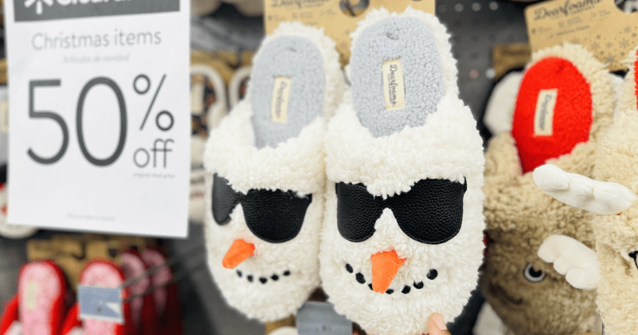 Walmart Christmas Clearance | 50% Off Slippers, Gift Sets, Inflatables, Ornaments, & More