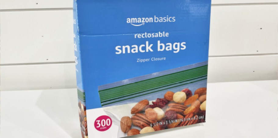 Amazon Basics Snack Storage Bags 300-Count Box Just $5.86 Shipped