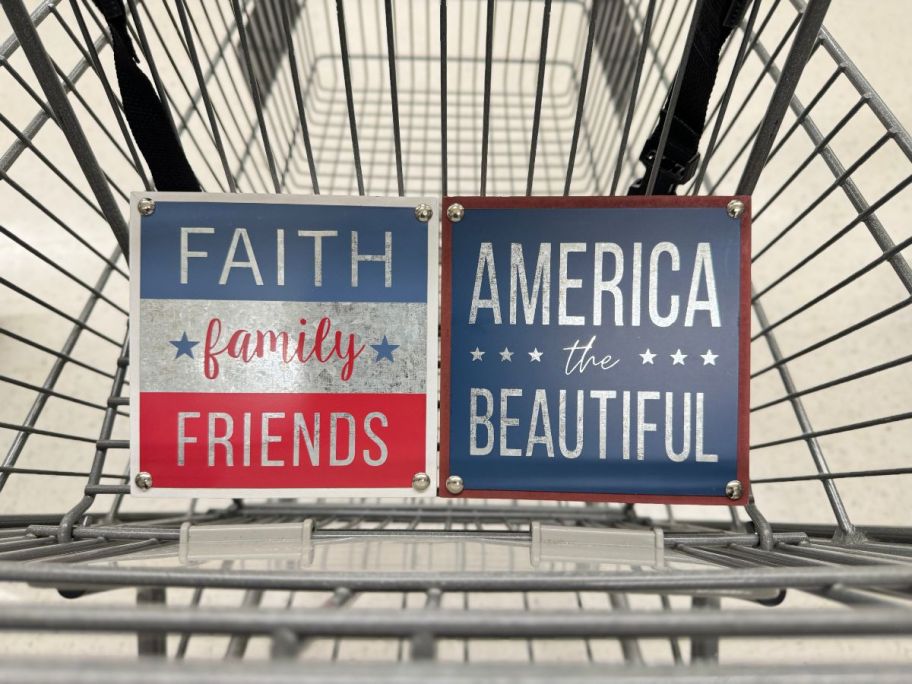 American Flag Metal Signs