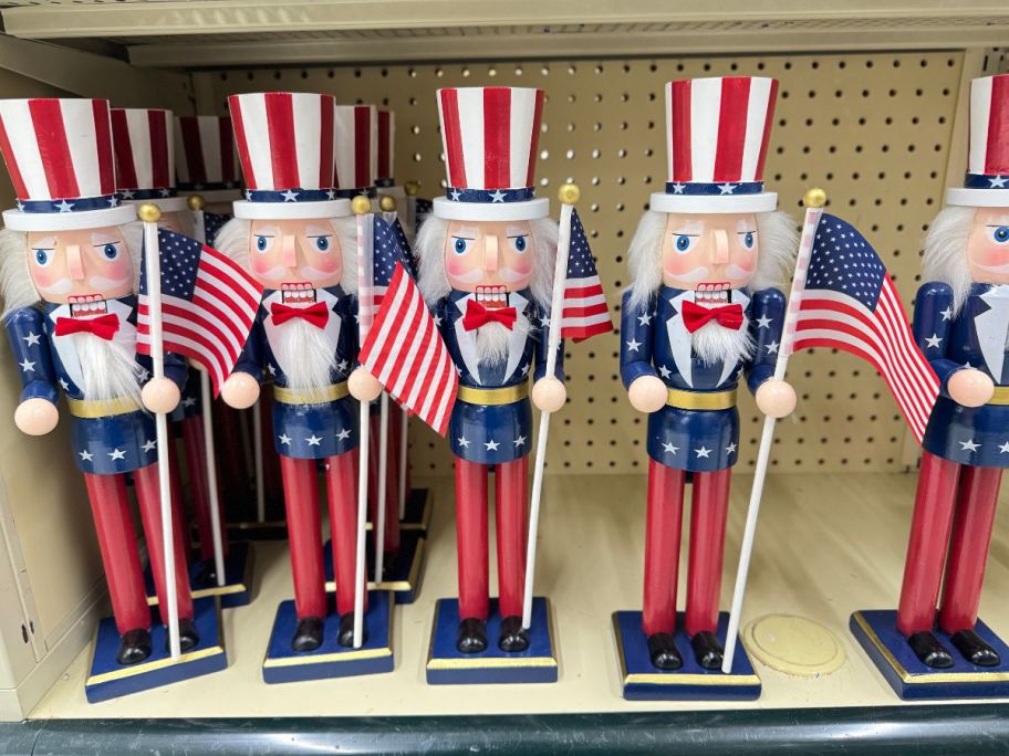 American Flag Uncle Sam Nutcracker