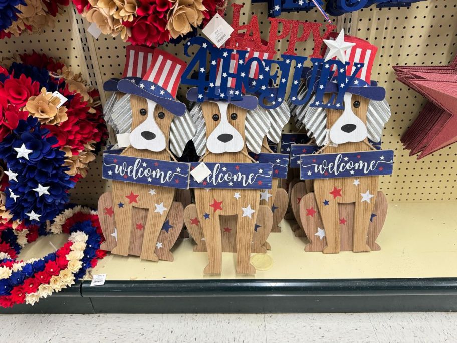 Americana Dog Yard Decor