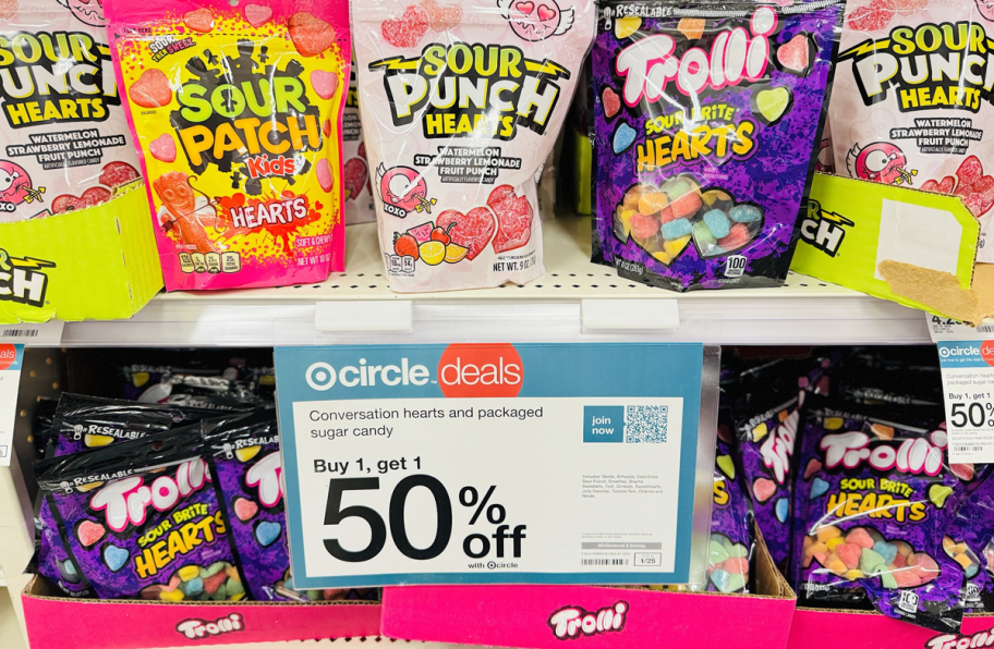 BOGO 50% off Candy at Target