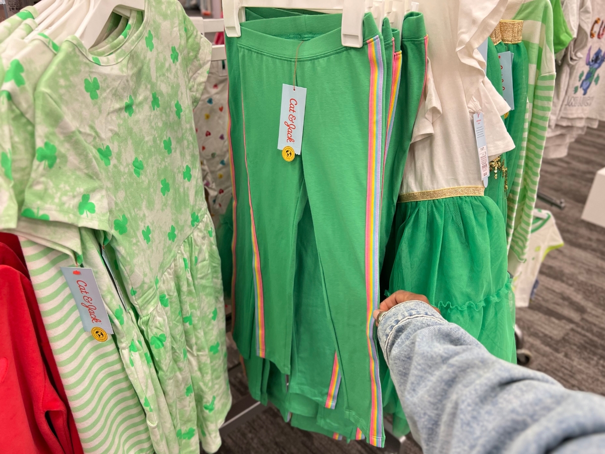 Cat & Jack Girls' St. Patrick's Day Leggings