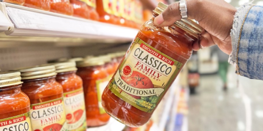 Classico Pasta Sauce 24oz Jar Only $2 Shipped on Amazon