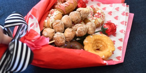 Ditch the Expensive Flowers & Make A Donut Bouquet for Valentine’s Day Instead!