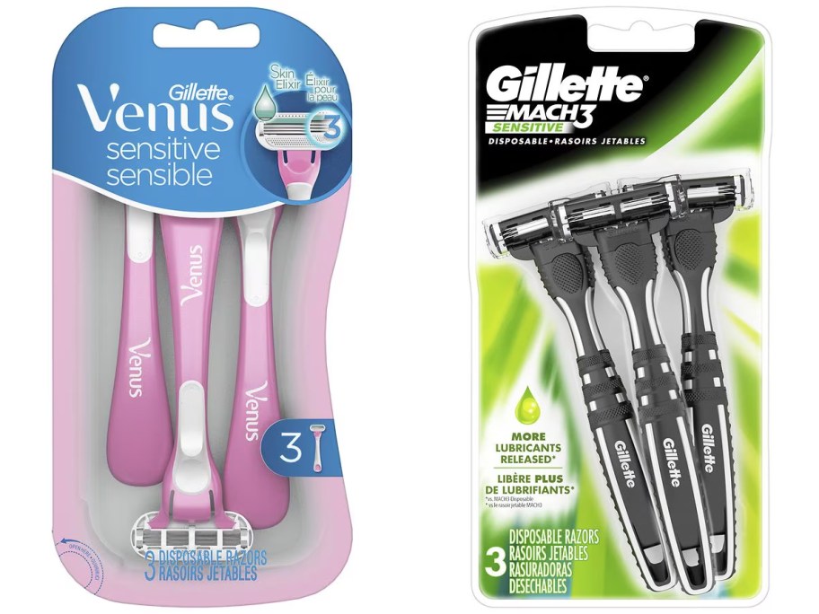 Gillette and Venus Razor Packs