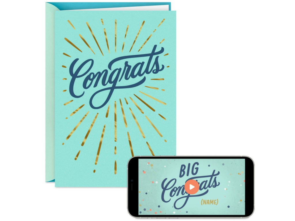 Hallmark Personalized Video Congratulations Card, Congrats