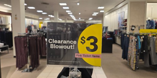 JCPenney $3 Clearance Blowout Live Now (In-Store Only)