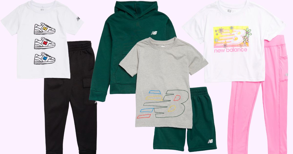 3 kids new balance activewear sets