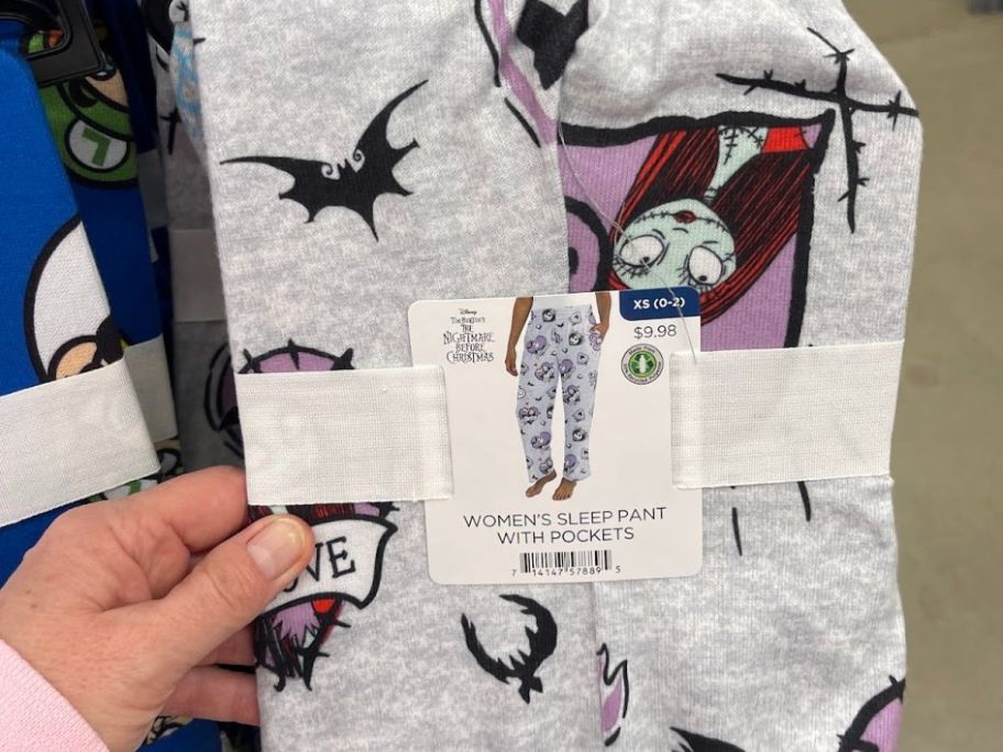 Nightmare Before Christmas Print Women's & Plus Pajama Pants