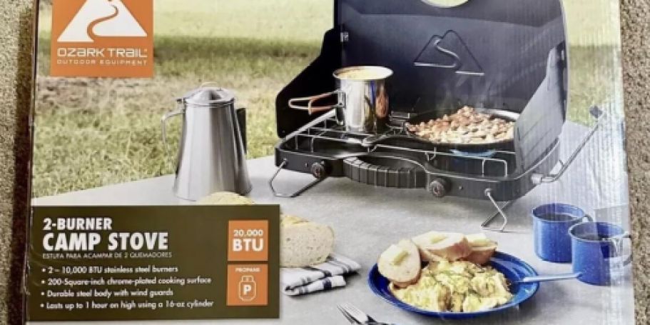 Ozark Trail 2-Burner Camp Stove Only $15.48 on Walmart.online (Reg. $40)