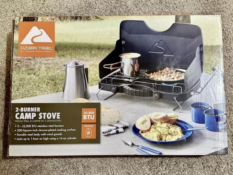 Ozark Trail 2-Burner Camp Stove Only $15.48 on Walmart.online (Reg. $40)