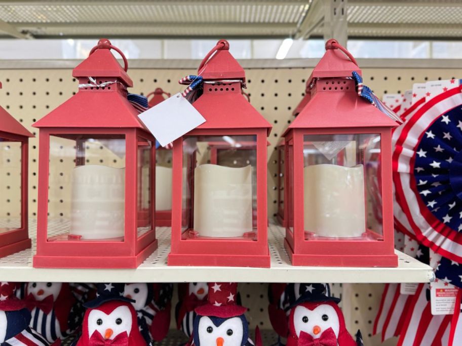 Red Stars & Stripes Lantern