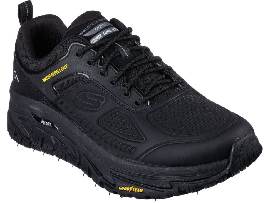 a mens black walking shoe