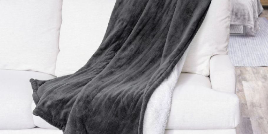 Sunbeam Sherpa Heated Throw Blankets Only $12.97 on Walmart.online (Reg. $30)