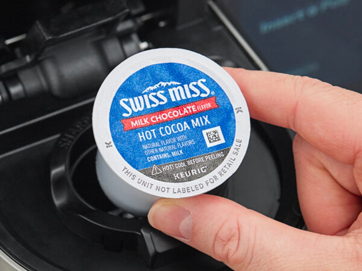 swiss miss hot chocolate k-cup in keurig machine