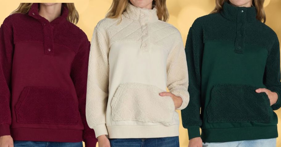 Plush Pullovers UNDER $13 on Walmart.online | 4 Color Choices!