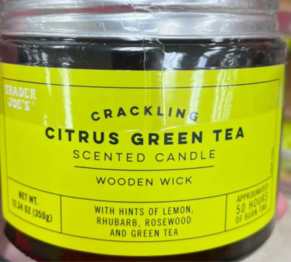 Trader Joe's Crackling Citrus Candle