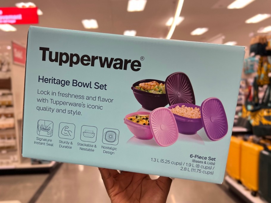 Tupperware Heritage Bowls 6-Piece Set Only $19.99 on Target.online + More!