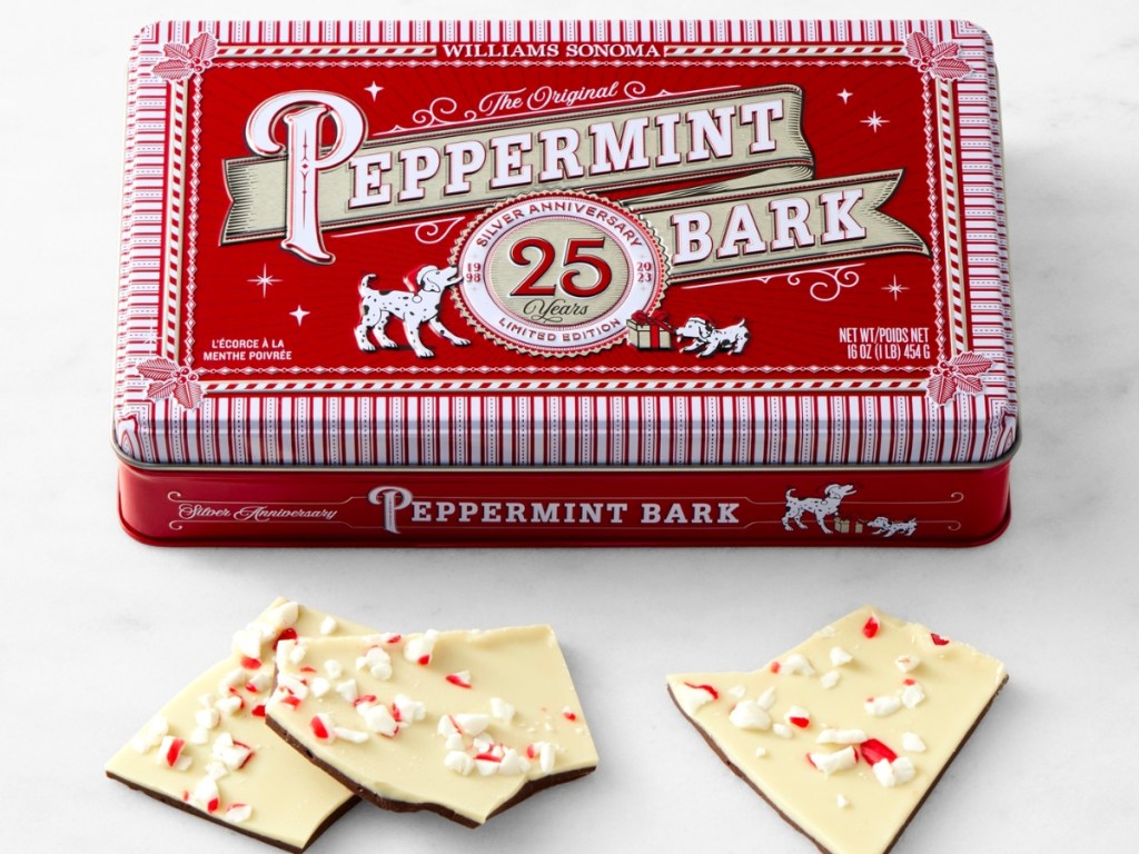 The Original Williams Sonoma Peppermint Bark 1-Pound Tin