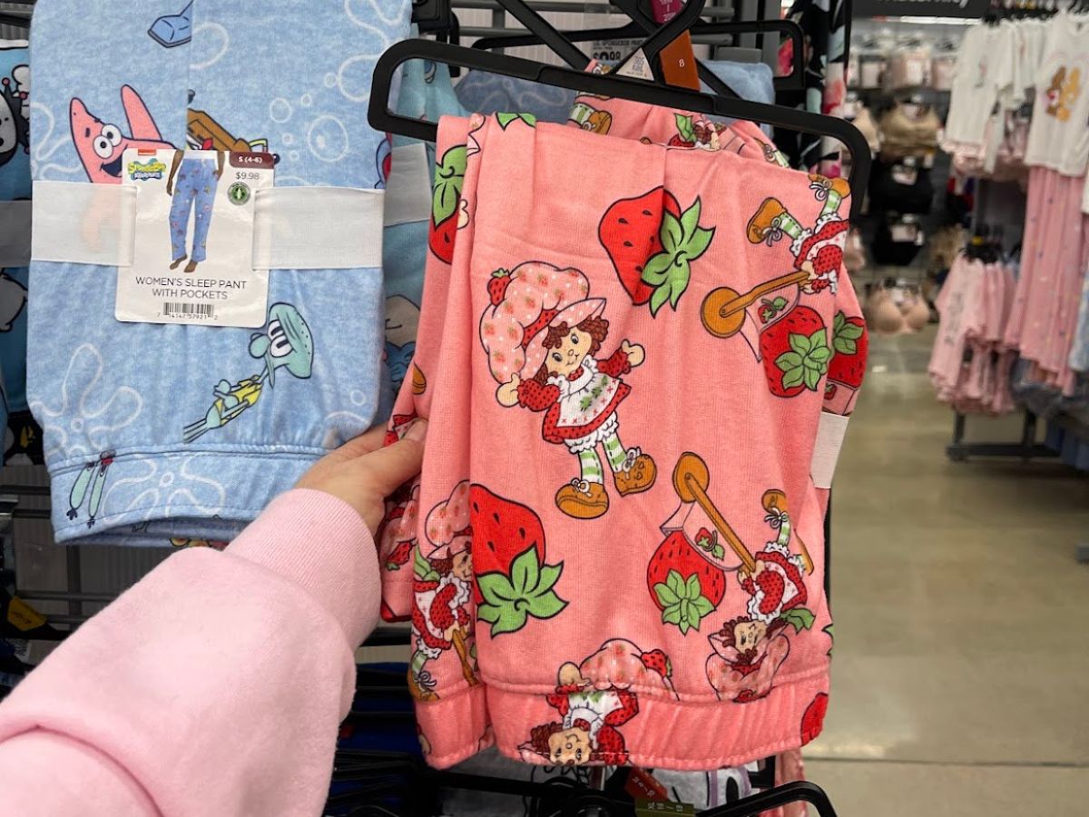 Women’s Pajama Pants Only $9.98 at Walmart | Strawberry Shortcake, Hello Kitty, & Bluey!