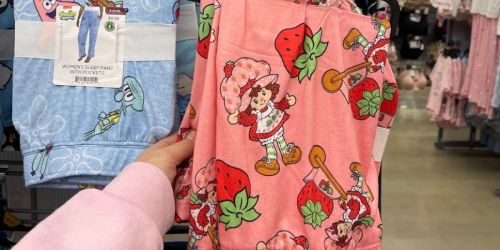 Women’s Pajama Pants Only $9.98 at Walmart | Strawberry Shortcake, Hello Kitty, & Bluey!