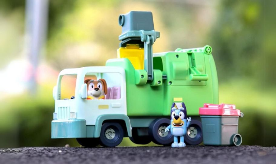 a bluey garbage truck playset 