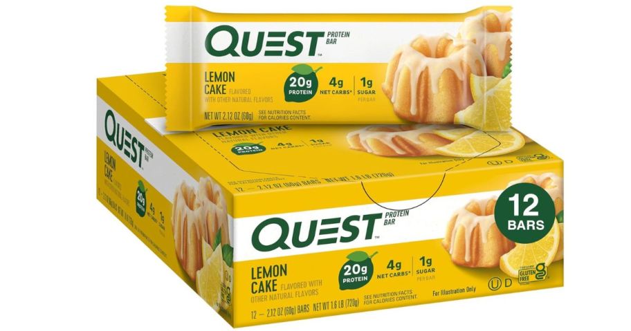 Quest Nutrition Lemon Cake Protein Bars 12-Count