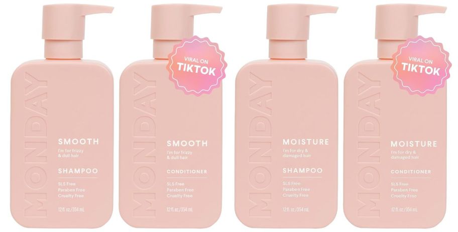 2 sets of monday haircare shampoo and conditioner