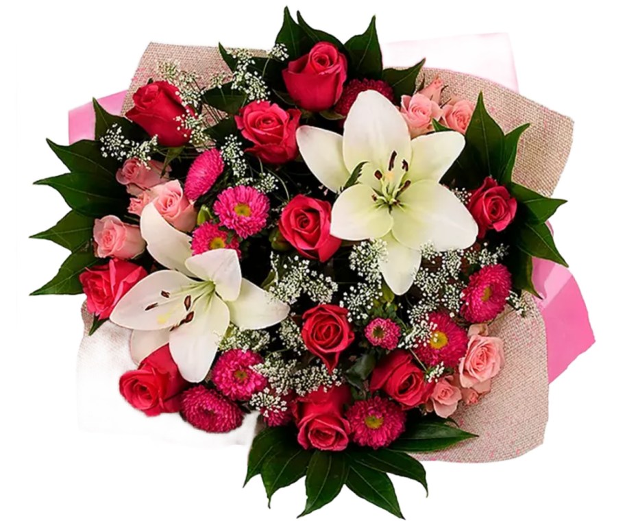 roses and other flowers in bouquet