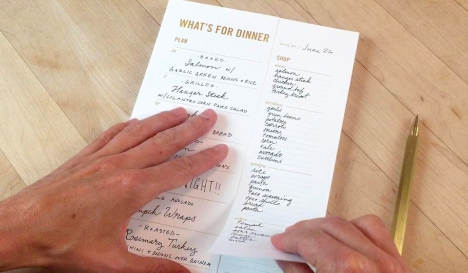 Two Tumbleweeds "What's for Dinner" Meal Planning Pad