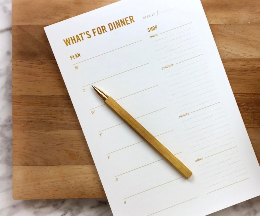 Two Tumbleweeds "What's for Dinner" Meal Planning Pad