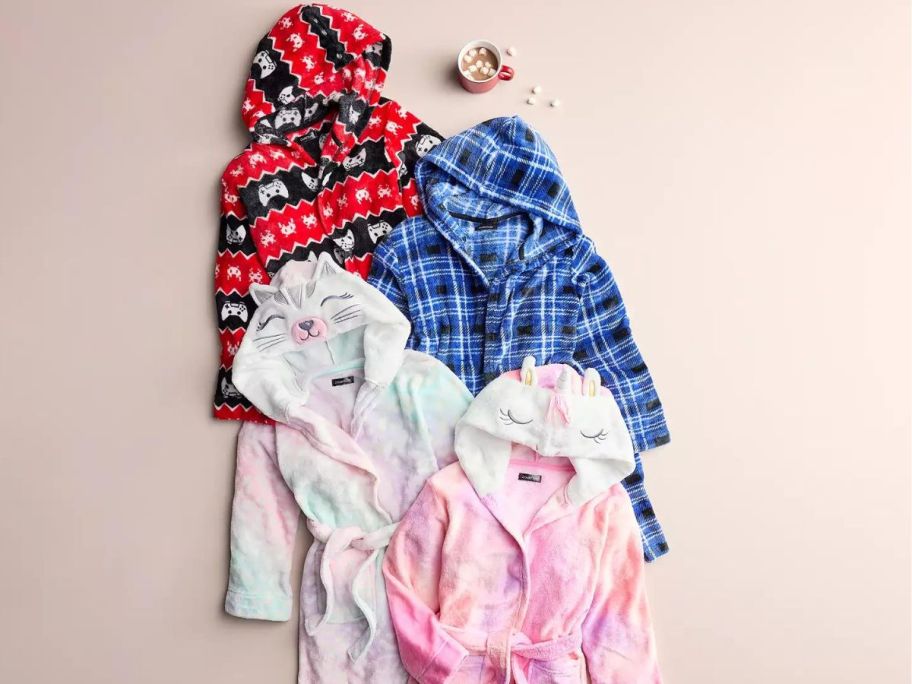 Cuddl Duds Hooded Kids Robes