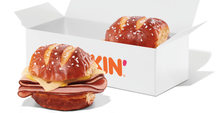 Dunkin' Ham & Swiss Pretzel Sliders