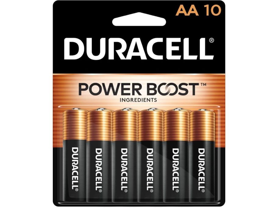 Duracell AA Batteries 10-Pack stock image