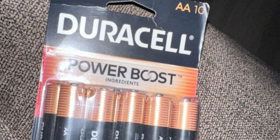 Duracell AA Batteries 10-Count Pack Just $5 Shipped on Amazon (Reg. $13)