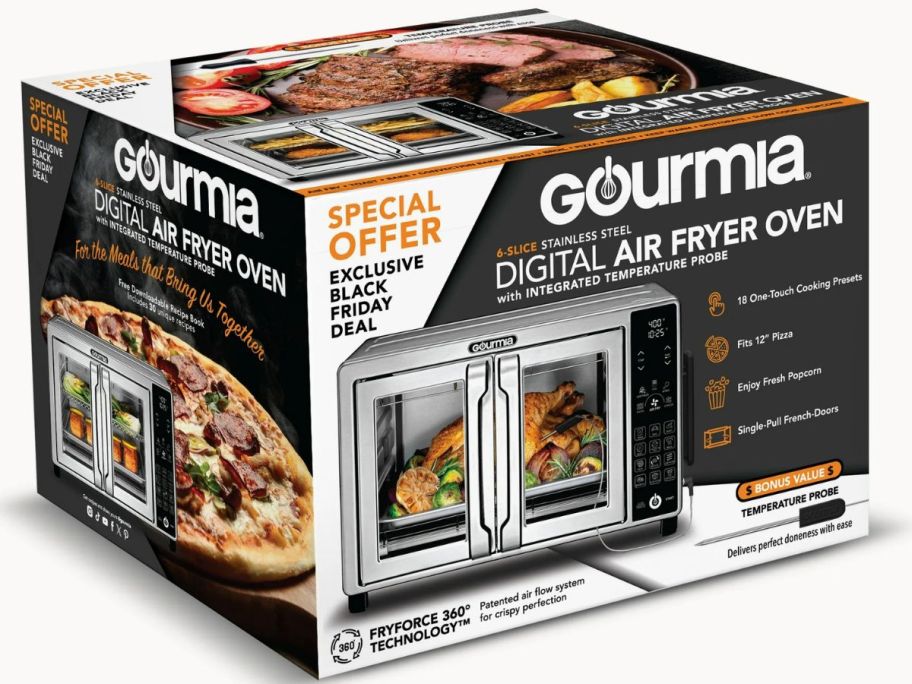 Stock image of a Gourmia Digital Air Fryer Oven