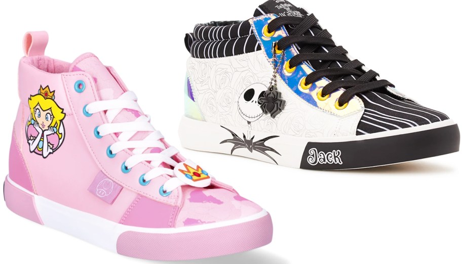 Princess Peach & Nightmare Before Christmas sneakers