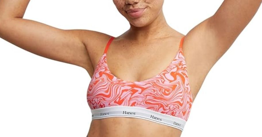 Hanes Originals Breathable Cropped Cotton Bras 2-Pack