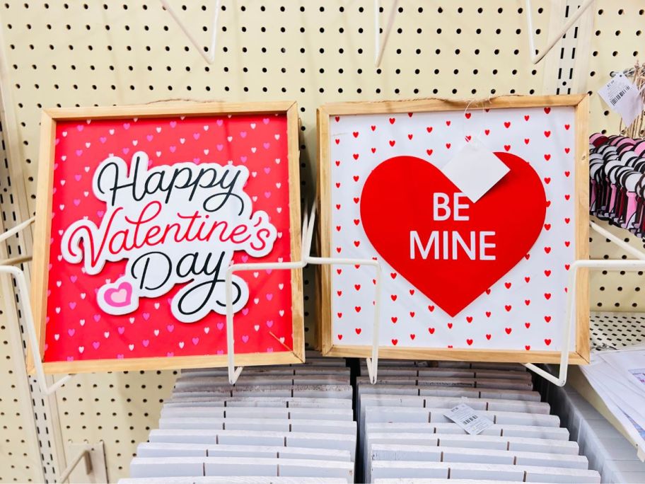 Hobby Lobby Valentine Small Wooden Wall Signs