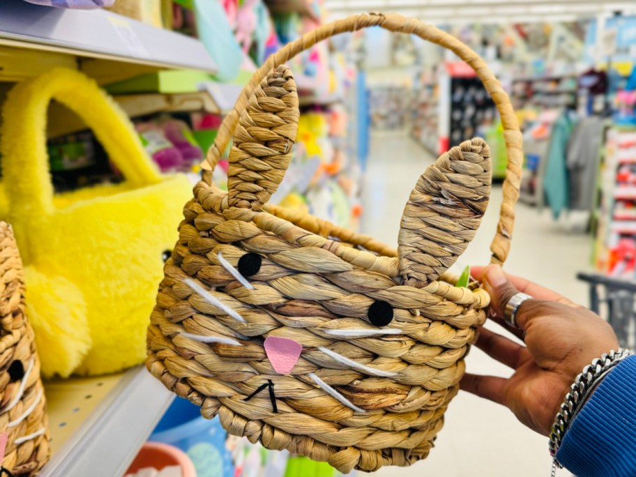 Modern Expressions Wicker Bunny Basket