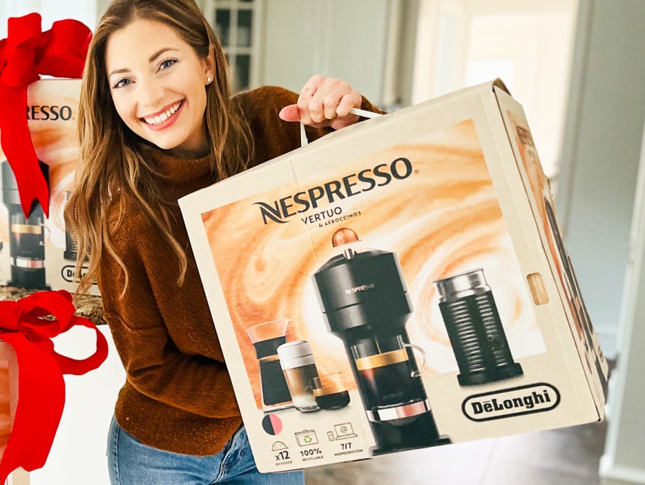OVER $100 Off The Nespresso VertuoPlus Coffee Maker w/ Milk Frother on Amazon