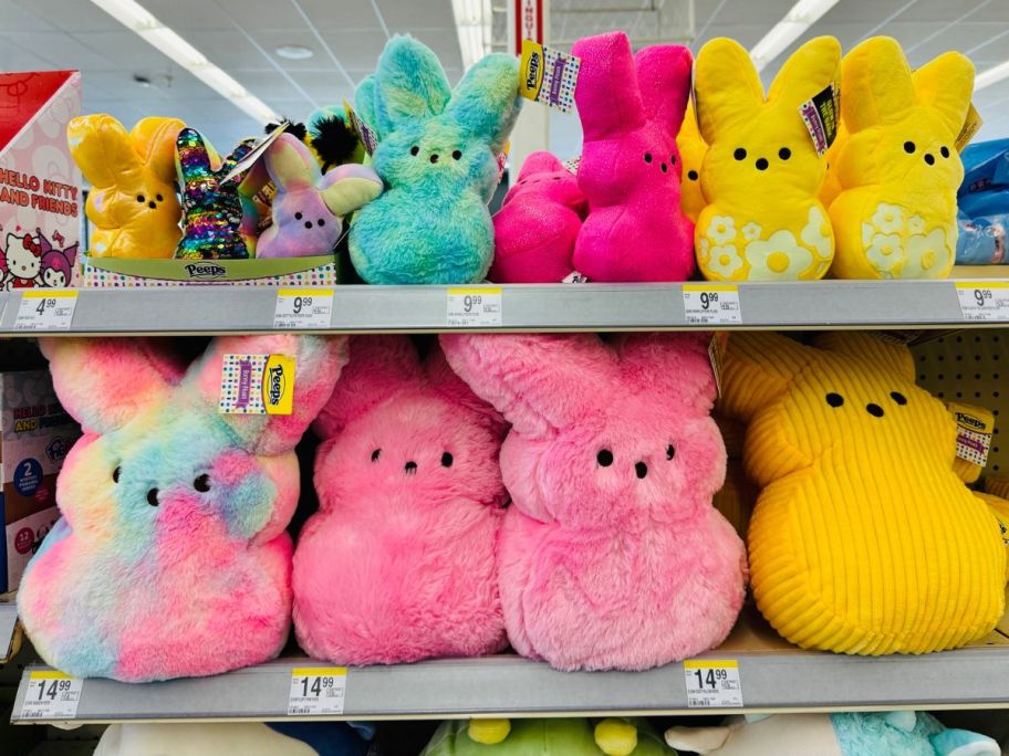 Shelves f Peeps Bunny Plush at Walgreens